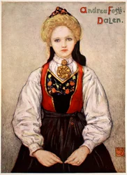 Plattelandsmeisje uit Dalen, 1905